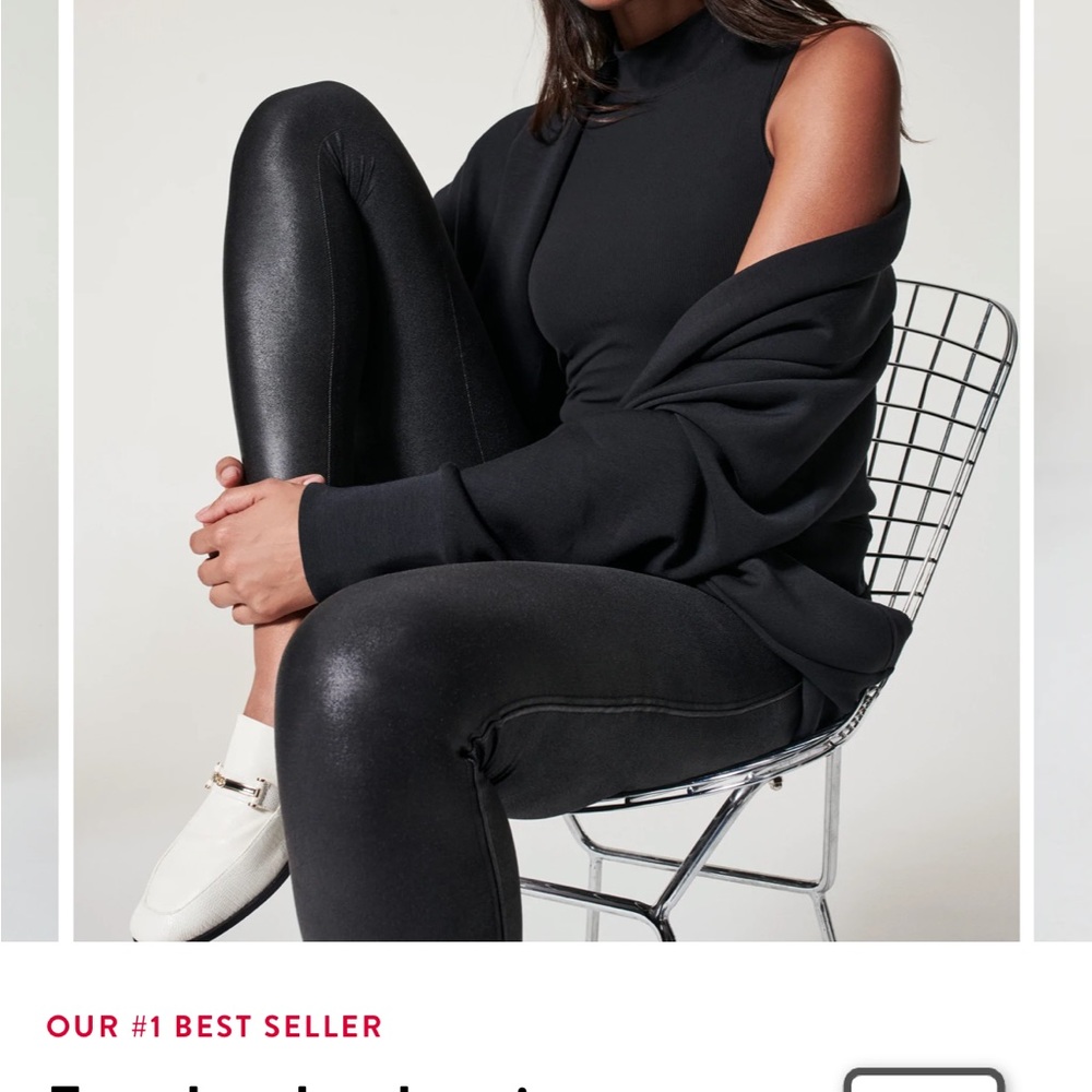 Faux leather leggings